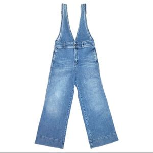 Free People A-Line Denim Overalls (Size US 4)